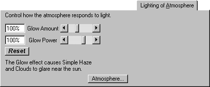 lighting of atmosphere tab